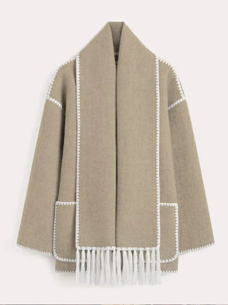 CELIA - Oversized stijlvolle warme sjaaljas voor dames