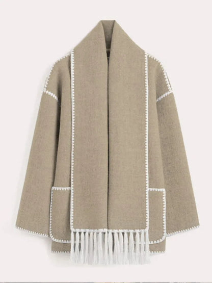 CELIA - Oversized stijlvolle warme sjaaljas voor dames