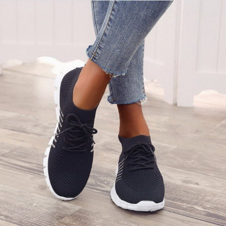 Stijlvolle orthopedische sneakers voor dames met lichtgewicht ondersteuning – FlexivaWalk - Glamorix