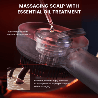 Hoofdhuidmassageborstel voor ontspanning, haargroei en diepe reiniging – ZENSCURA ScalpRelief - Glamorix