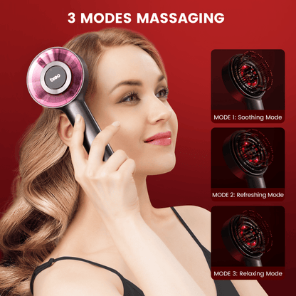 Hoofdhuidmassageborstel voor ontspanning, haargroei en diepe reiniging – ZENSCURA ScalpRelief - Glamorix
