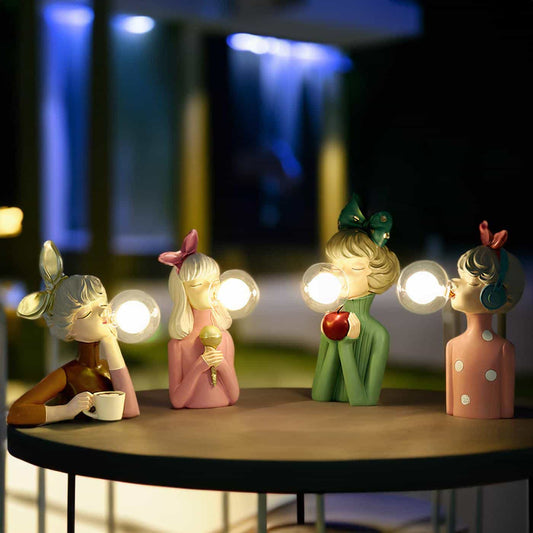 LUMIPLAY - Decoratieve tafellamp met speels figuurontwerp en LED-lamp
