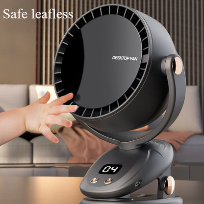 Draagbare bladloze ventilator met digitaal display – AEROLUX - Glamorix