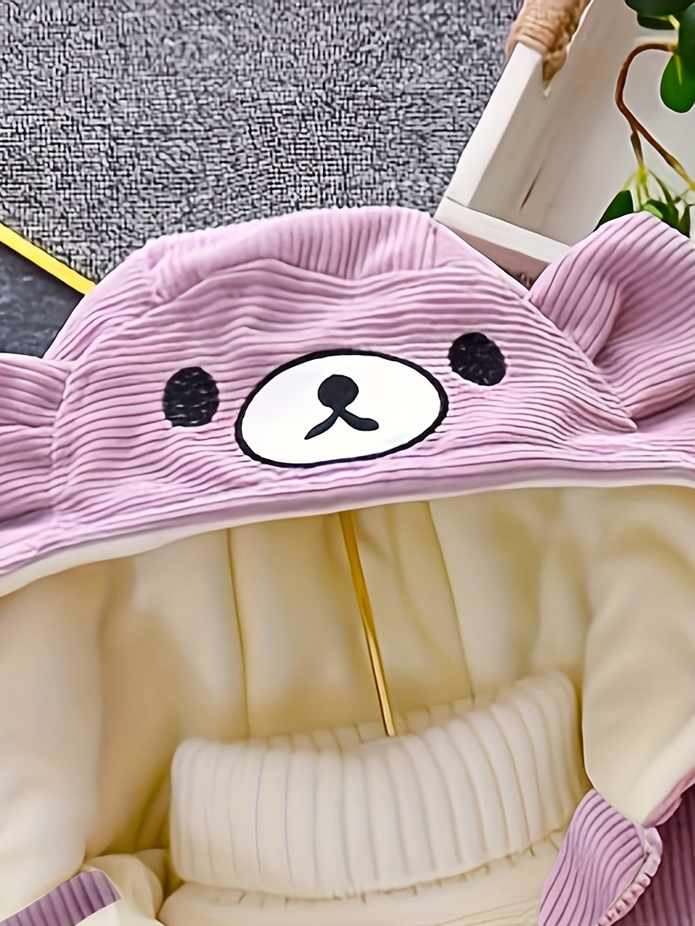 OLIVER - Kinder winter corduroy jas met capuchon