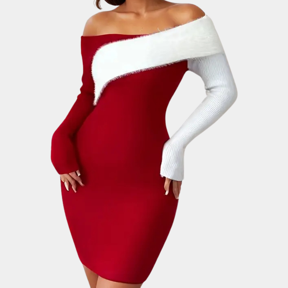 NOVA - Bodycon mini-jurk met één schouder