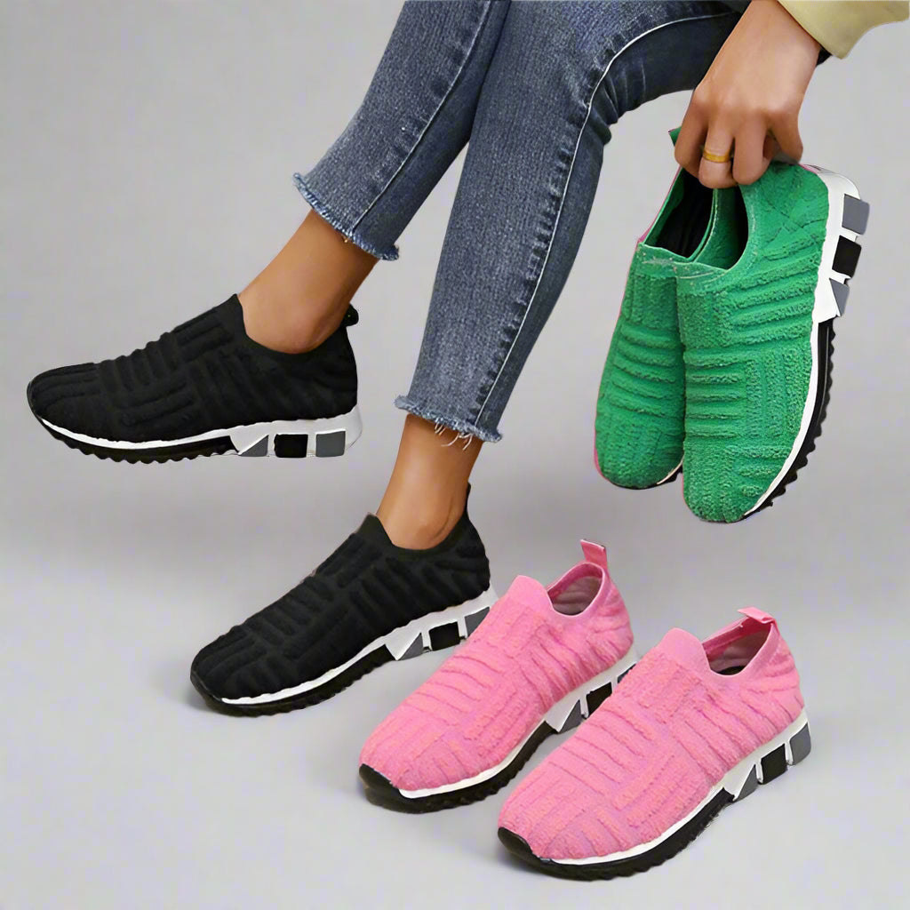 Trendy Dames Sneakers met Hoog Loopcomfort – VELVINA