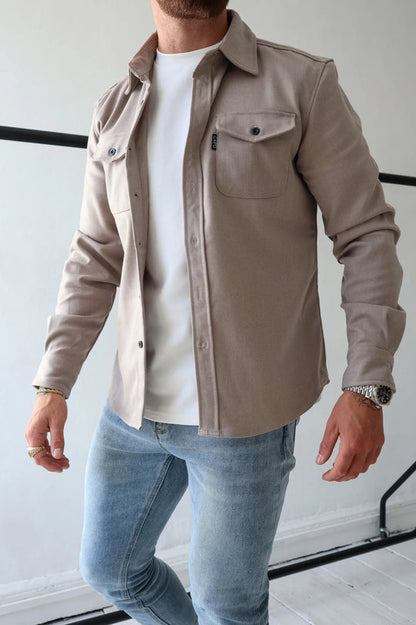 RILEY - Button-up denim overhemdjack voor een stoere look