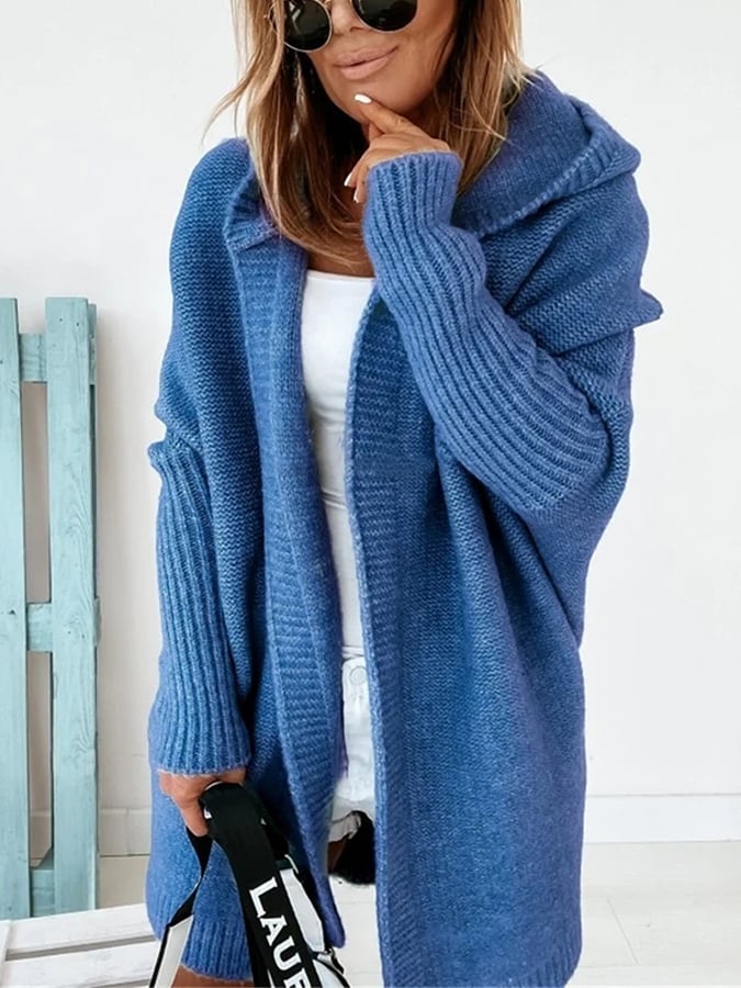 ELORA – Knus open vest met capuchon voor ultiem comfort