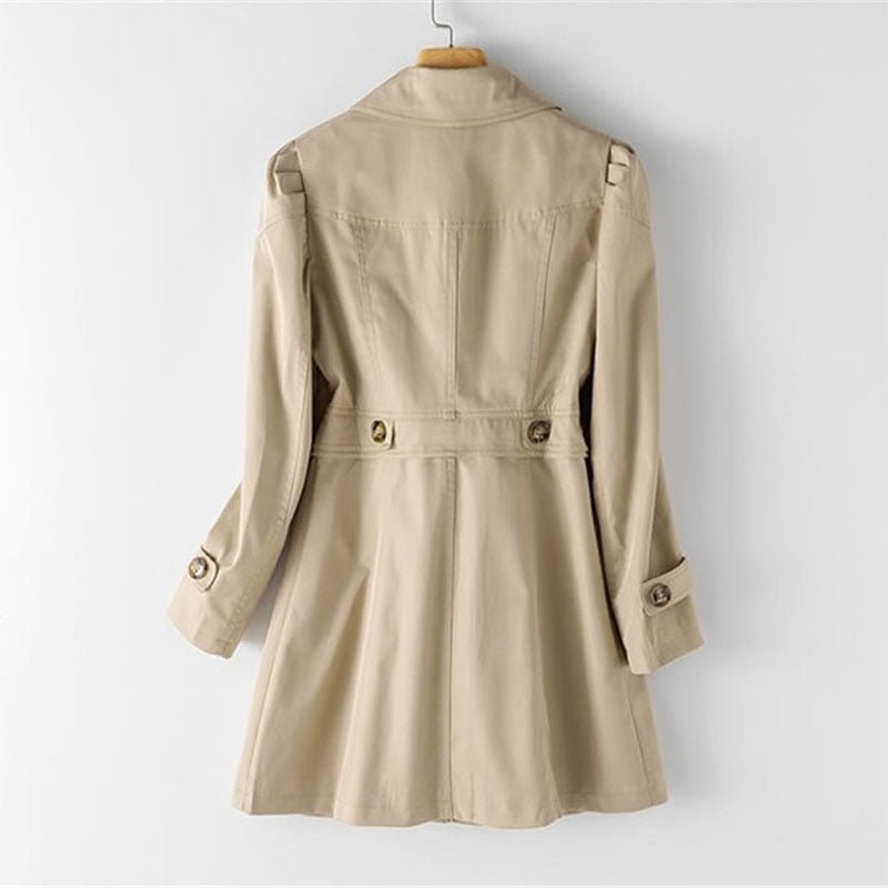 Trenchcoat met tijdloze stijl en comfort voor dames – ELARA - Glamorix