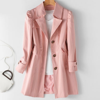 Trenchcoat met tijdloze stijl en comfort voor dames – ELARA - Glamorix