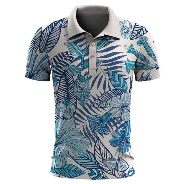 Stijlvolle Heren Polo met Tropisch Design – TROPÉLLO