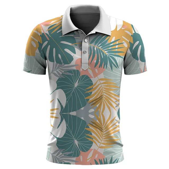 Stijlvolle Heren Polo met Tropisch Design – TROPÉLLO