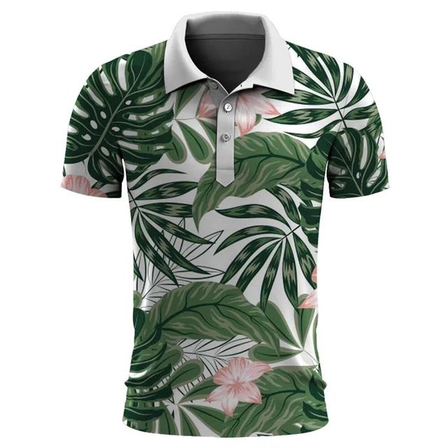 Stijlvolle Heren Polo met Tropisch Design – TROPÉLLO