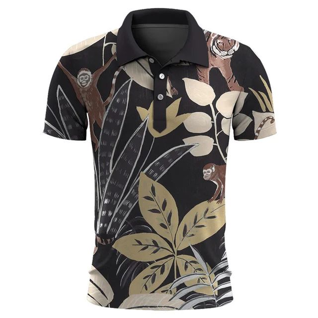 Stijlvolle Heren Polo met Tropisch Design – TROPÉLLO