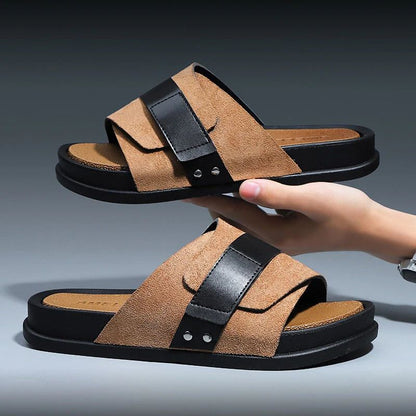 Stijlvolle Zomerslippers met Brede Kruisbanden – VELTURA