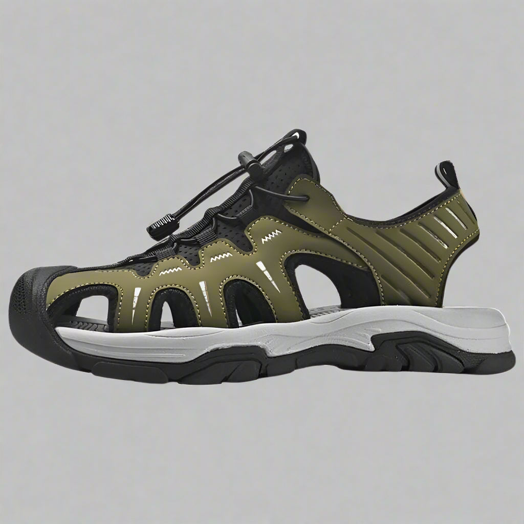 Leren Zomersandalen voor Heren met Verstelbare Bandjes – VENTURO