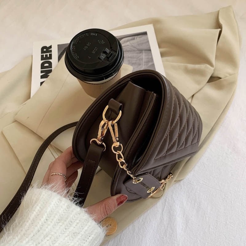 Moderne ronde dames crossbody tas – Circa Vogue - Glamorix
