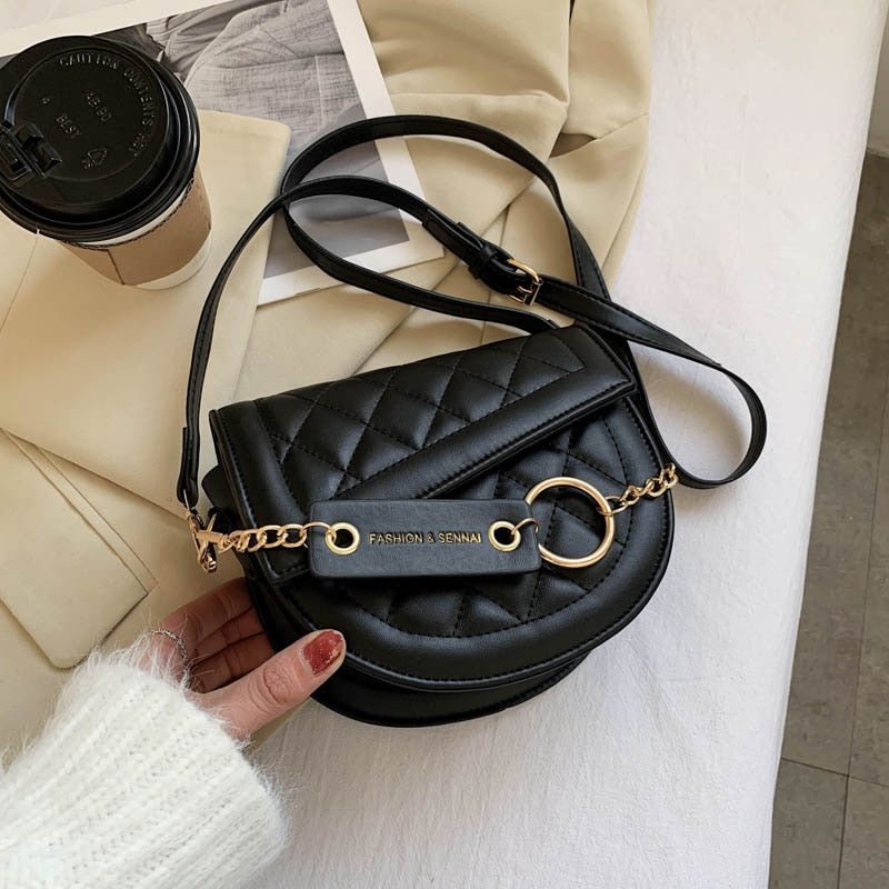 Moderne ronde dames crossbody tas – Circa Vogue - Glamorix