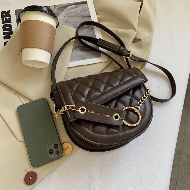 Moderne ronde dames crossbody tas – Circa Vogue - Glamorix