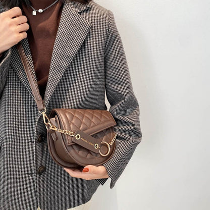 Moderne ronde dames crossbody tas – Circa Vogue - Glamorix