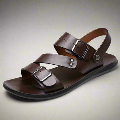 Stijlvolle Heren Sandalen met Dubbele Gespsluiting – NORVIK