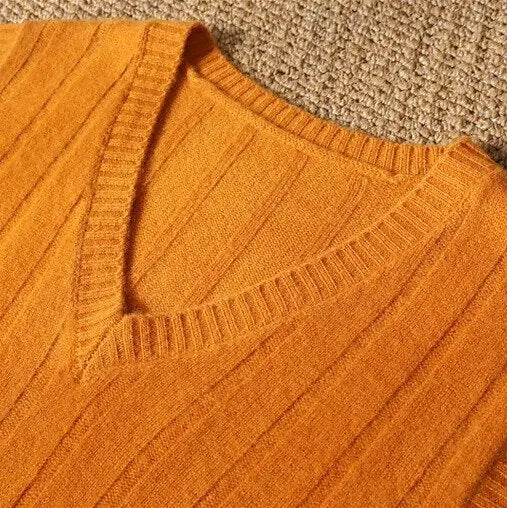 NOAH – Wollen trui-vest met klassieke knoopsluiting voor heren