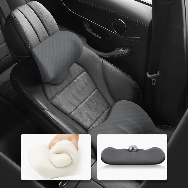 Comfortabel autokussen set voor nek en onderrug – ErgoDrive - Glamorix