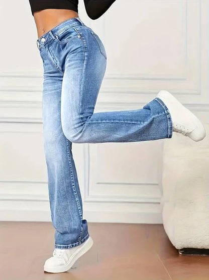 NOVA - High-waisted flared jeans voor dames met een trendy look