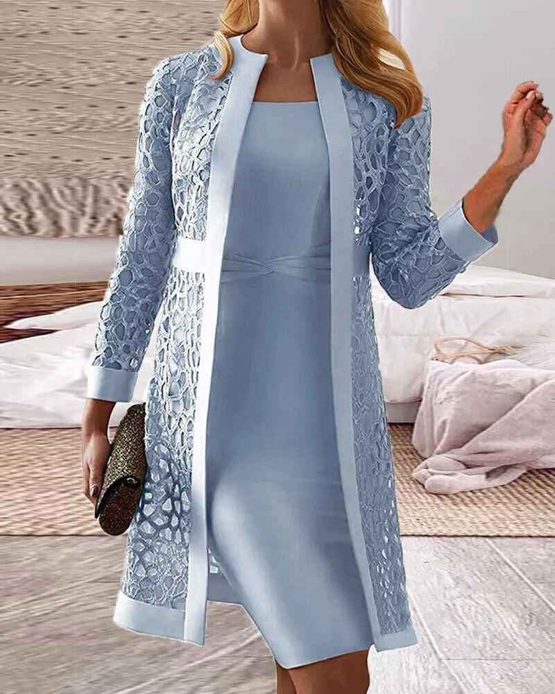 Mouwloze bodycon jurk met elegante snit en tijdloze uitstraling – LAVENYA - Glamorix