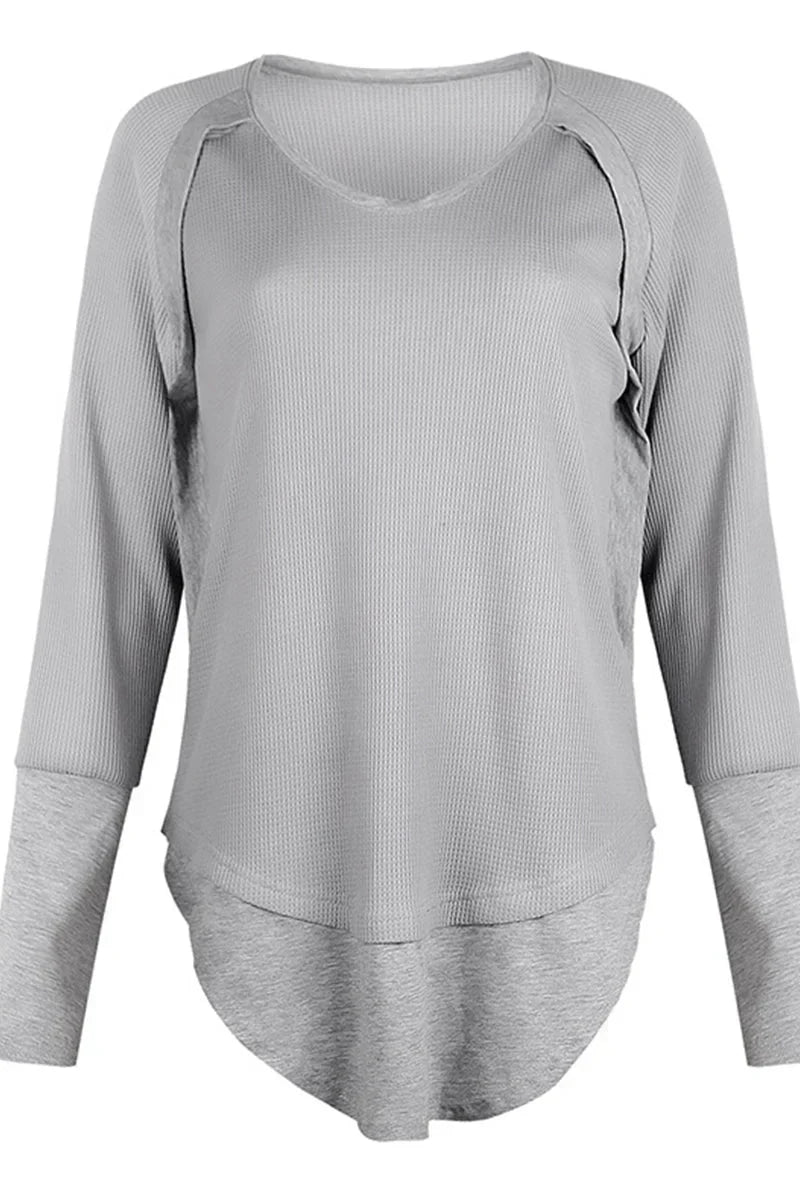 V-COMFY - Comfortabele Effen Pullover met V-Hals