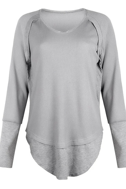 V-COMFY - Comfortabele Effen Pullover met V-Hals