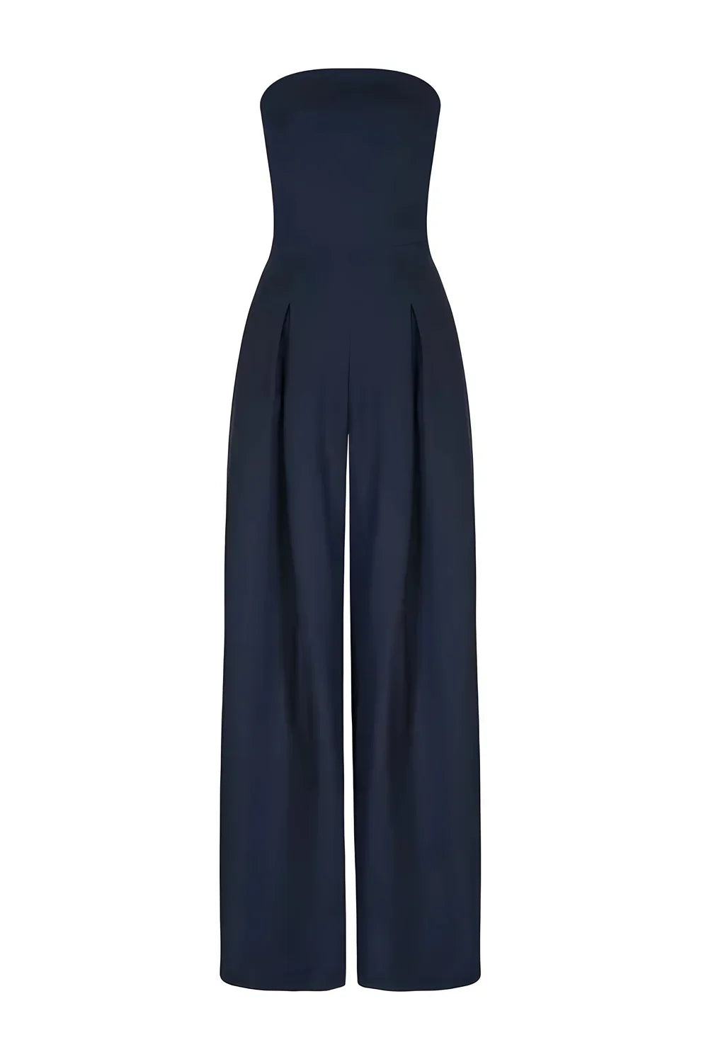 Strapless dames jumpsuit met wijde pijpen en elegante flow – Sorellia FlowSuit - Glamorix
