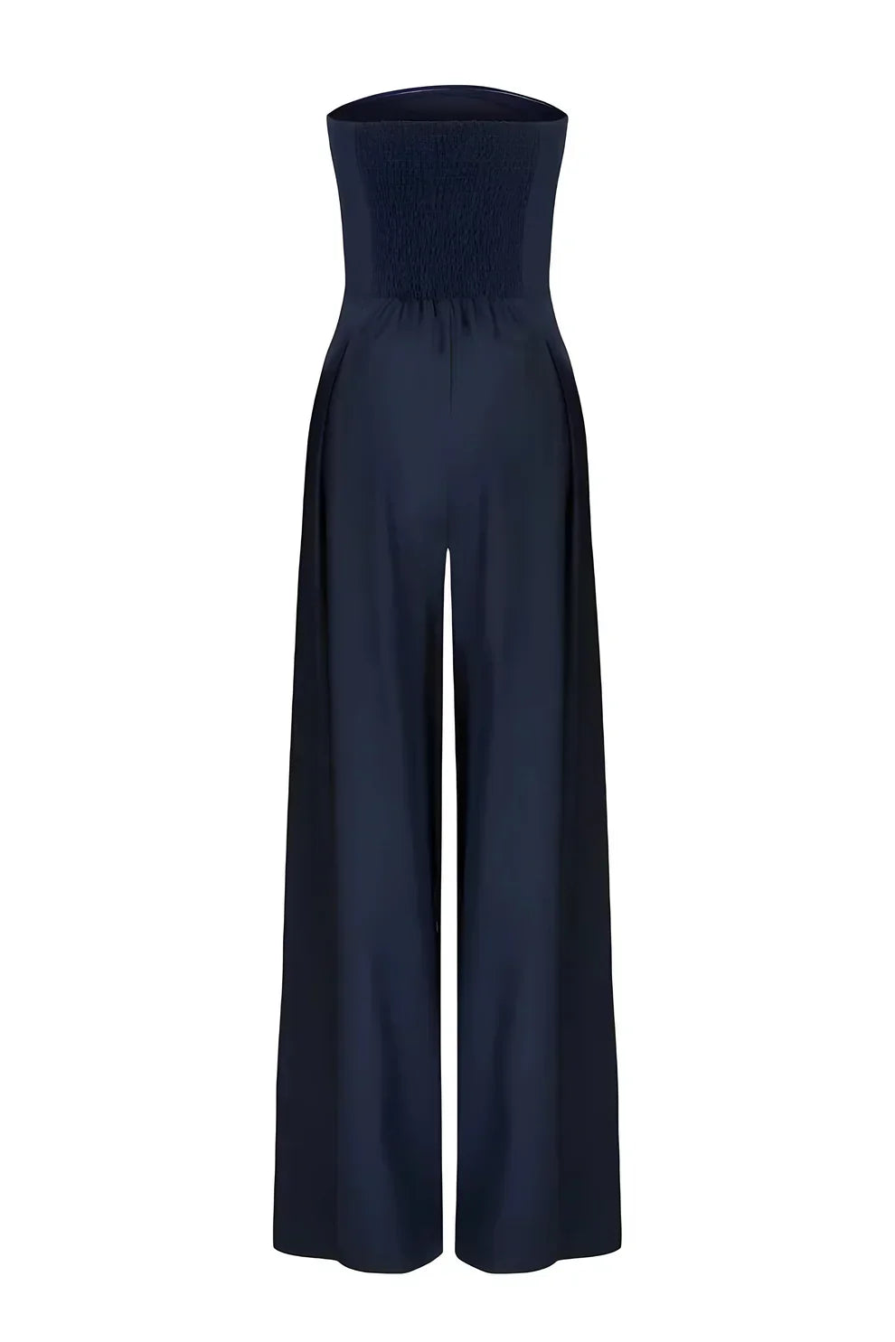 Strapless dames jumpsuit met wijde pijpen en elegante flow – Sorellia FlowSuit - Glamorix