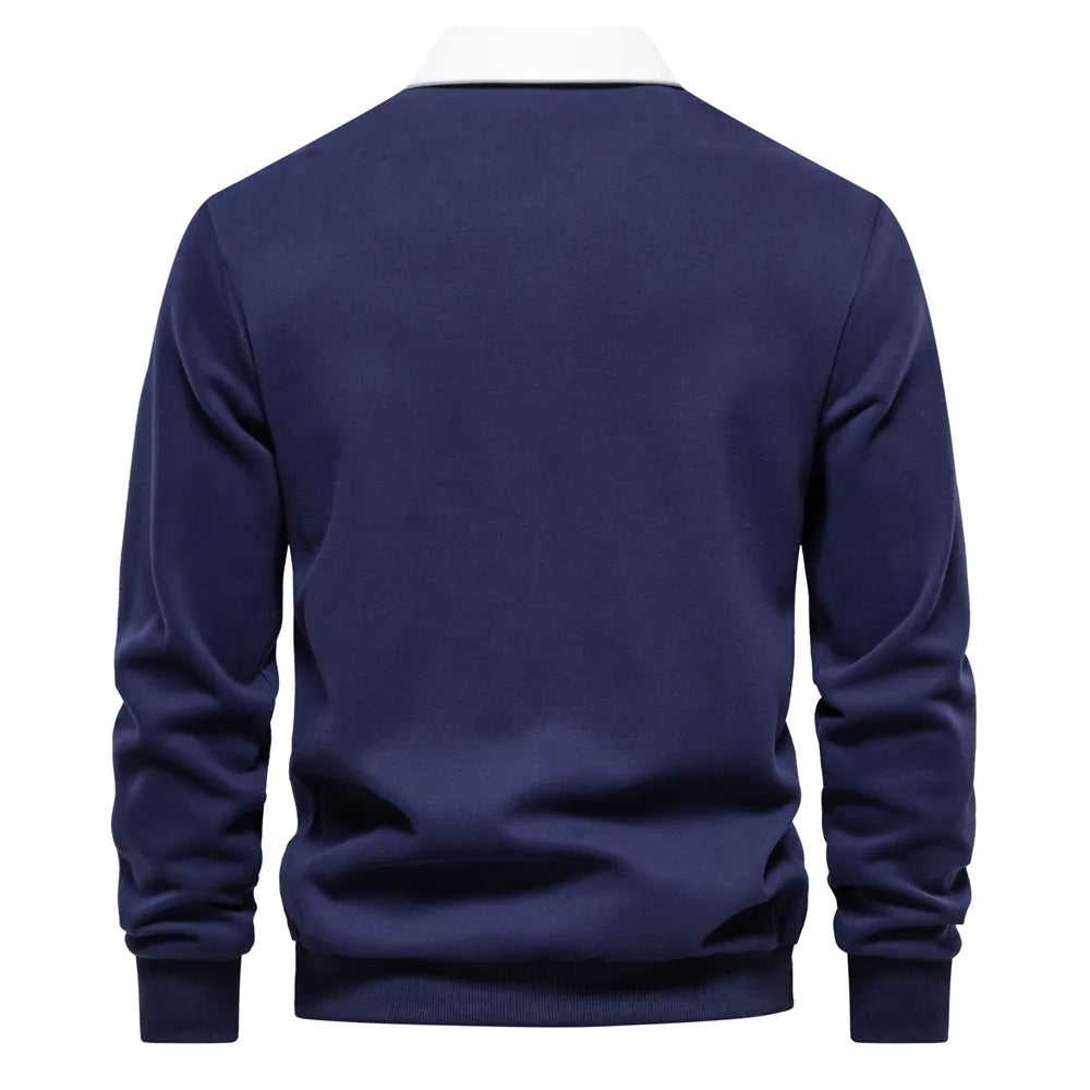 LEO - Herenpolo met lange mouwen en tijdloze stijl