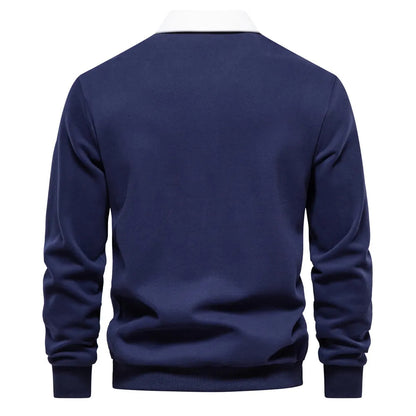 LEO - Herenpolo met lange mouwen en tijdloze stijl