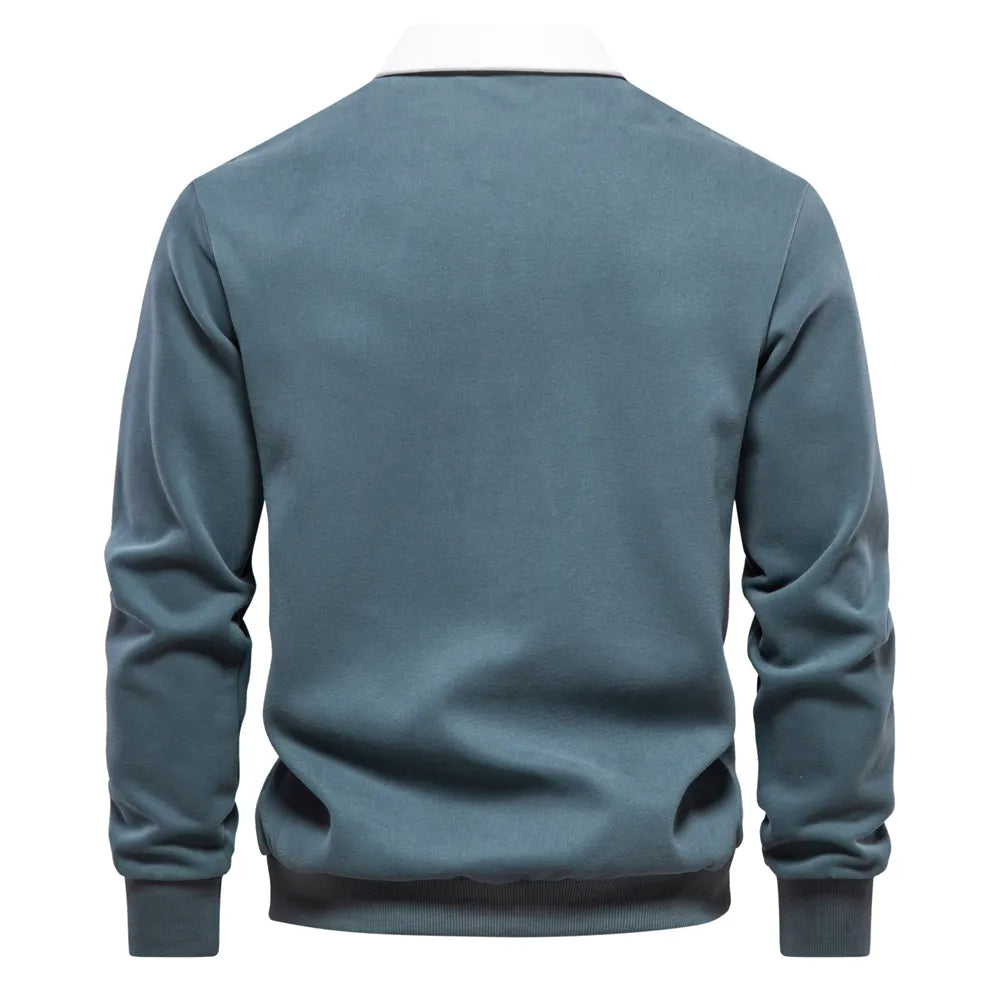 LEO - Herenpolo met lange mouwen en tijdloze stijl