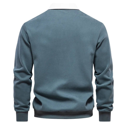 LEO - Herenpolo met lange mouwen en tijdloze stijl
