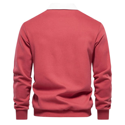 LEO - Herenpolo met lange mouwen en tijdloze stijl
