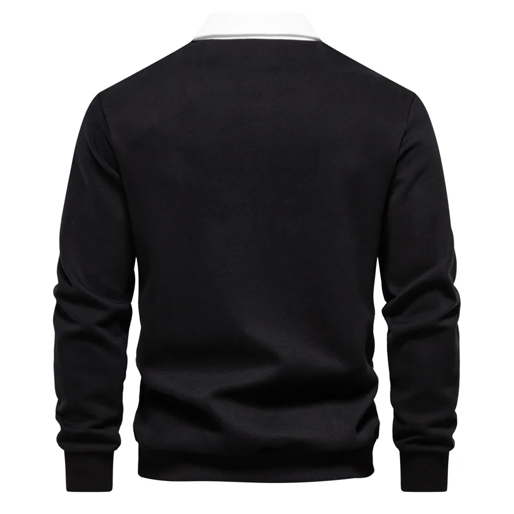 LEO - Herenpolo met lange mouwen en tijdloze stijl