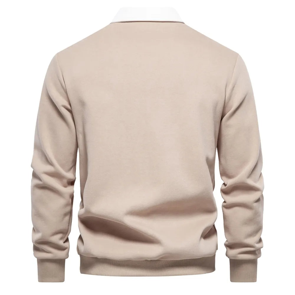 LEO - Herenpolo met lange mouwen en tijdloze stijl