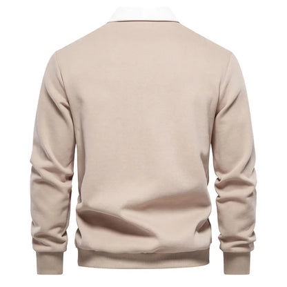 LEO - Herenpolo met lange mouwen en tijdloze stijl