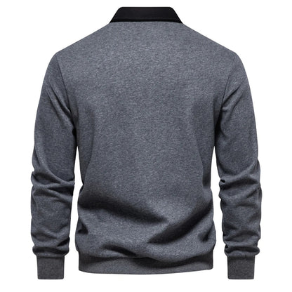 LEO - Herenpolo met lange mouwen en tijdloze stijl