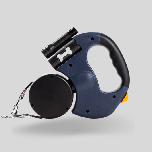 Multifunctionele hondenriem met dubbele lijn en geïntegreerde zaklamp – PawPro DualLight - Glamorix