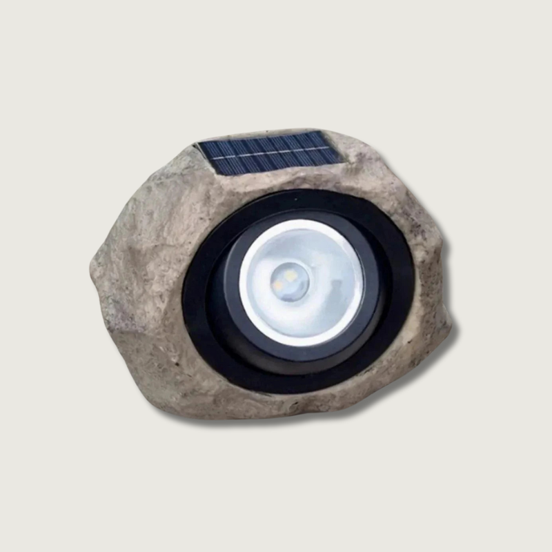 Solar tuinlamp met natuursteen-look – ECO STONE LIGHT - Glamorix