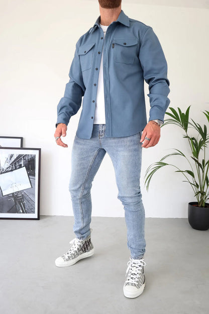 RILEY - Button-up denim overhemdjack voor een stoere look