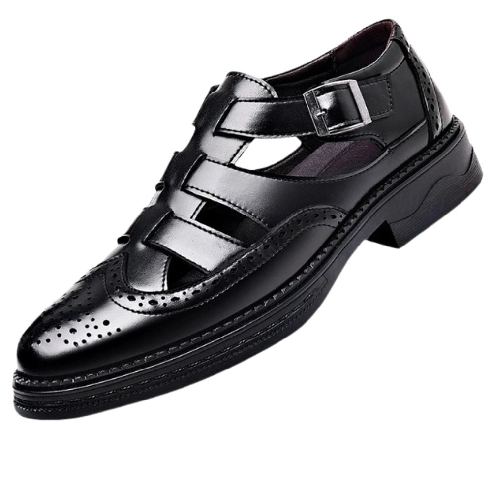 Gesloten Leren Zomersandalen voor Heren – SOLVANO