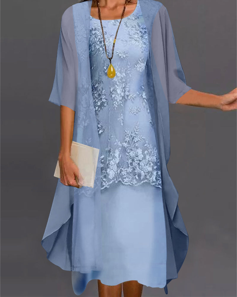 Elegante chiffon jurk voor dames – CELINE