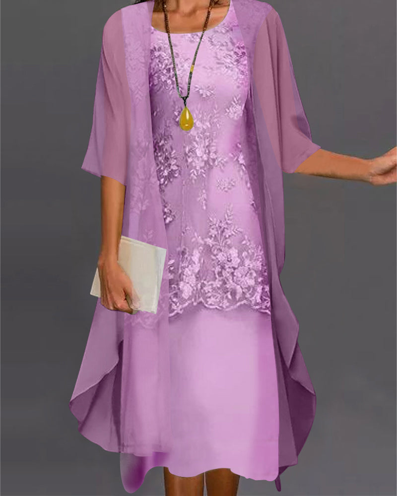 Elegante chiffon jurk voor dames – CELINE