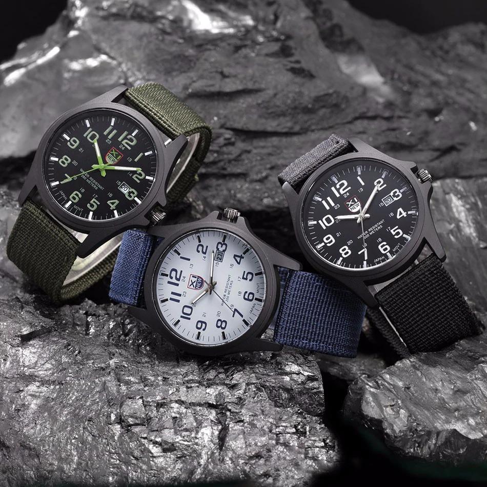 Robuust herenhorloge met lichtgevende wijzerplaat en militair design – DRAKEFORCE - Glamorix