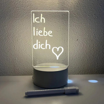 LumiNote Glowpad – Oplaadbaar magisch notitieblok met LED-verlichting en herbruikbare schrijffunctie